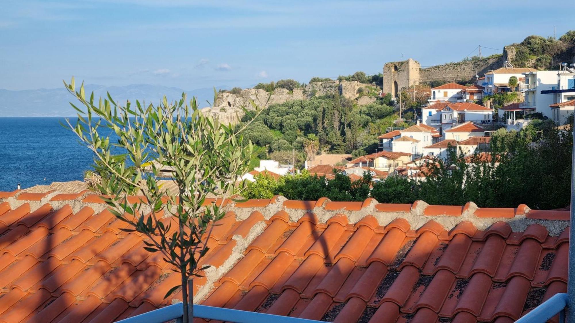 Charites: Terrace With Seaview - 100m To The Koroni (Messinia)